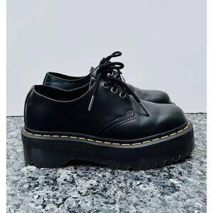 Dr. Martens Quad Squared Womens Size 6 Black Platform Boho 25567